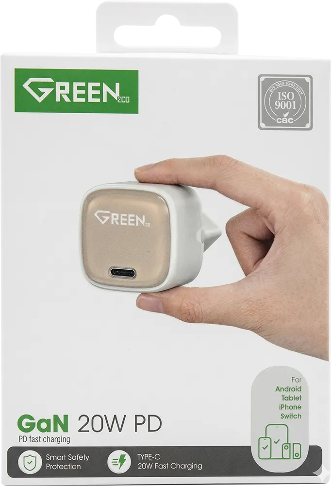 GREEN GaN 20W PD Fast Charger GE-Y018