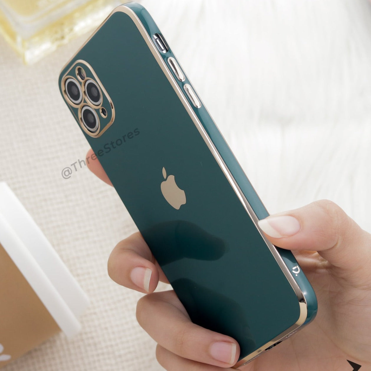 Plating Gold Lens Protection Case iPhone 11 Pro Max