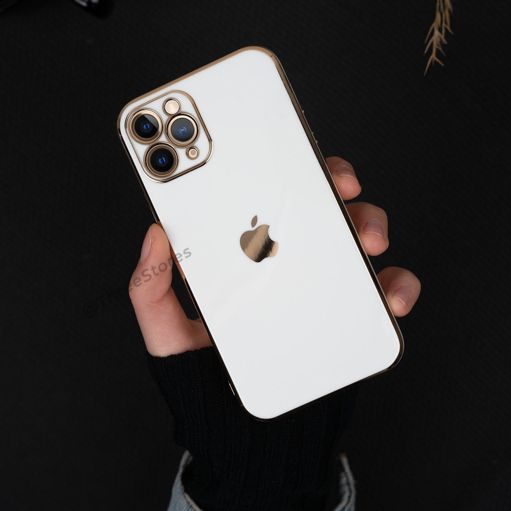 Plating Gold Lens Protection Case iPhone 11 pro