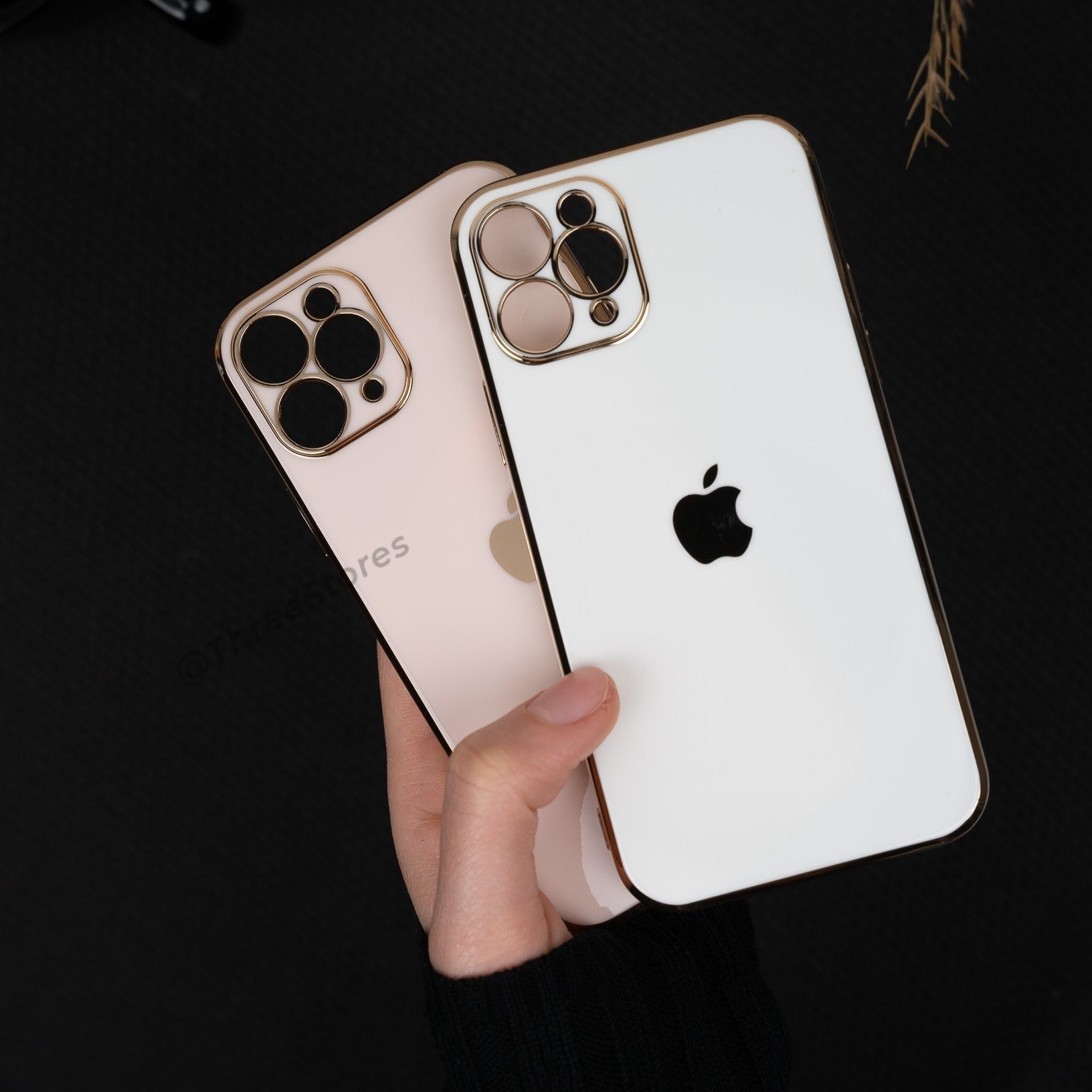 Plating Gold Lens Protection Case iPhone 11 pro