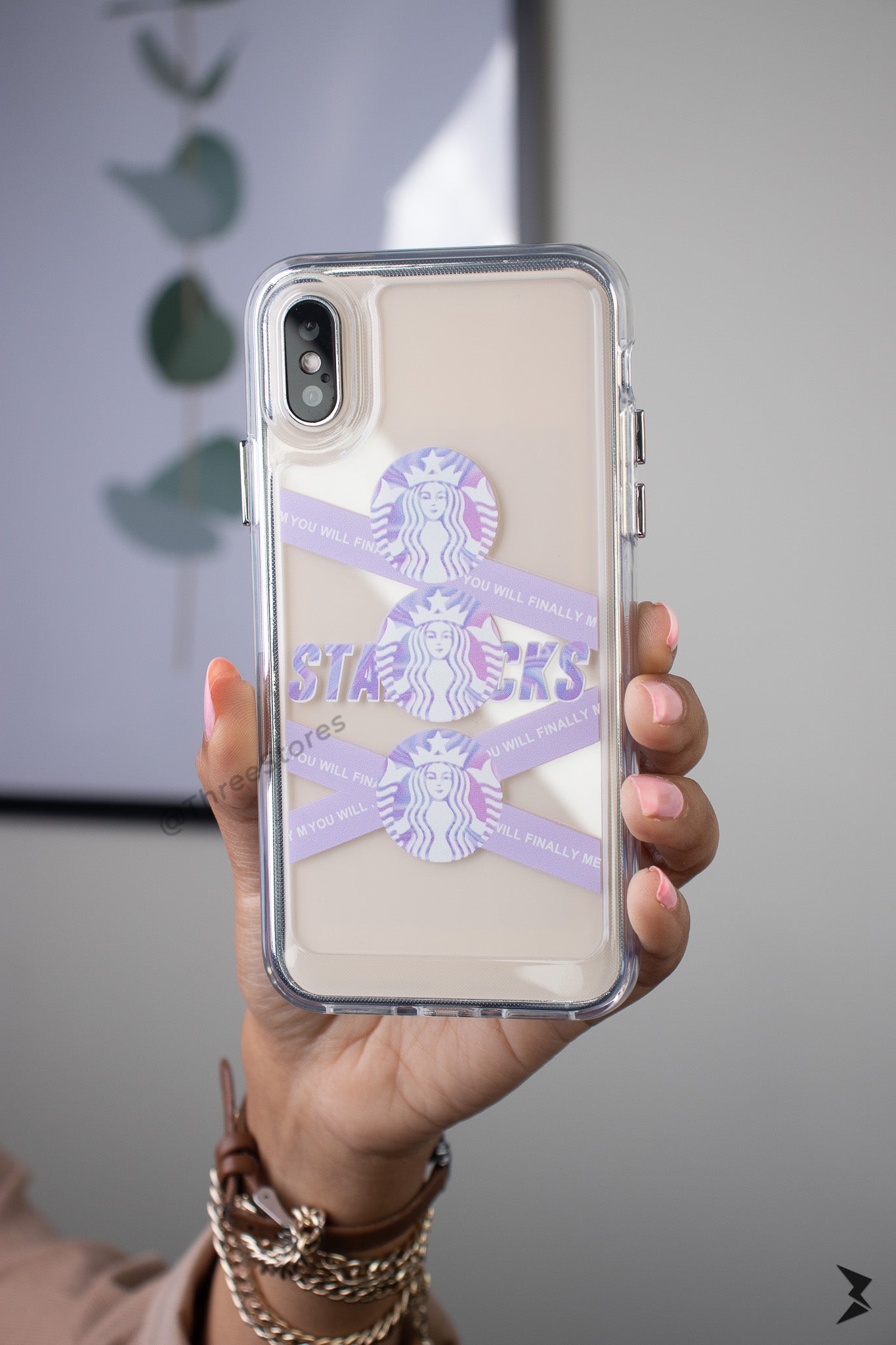 Transparent Printed Case iPhone X