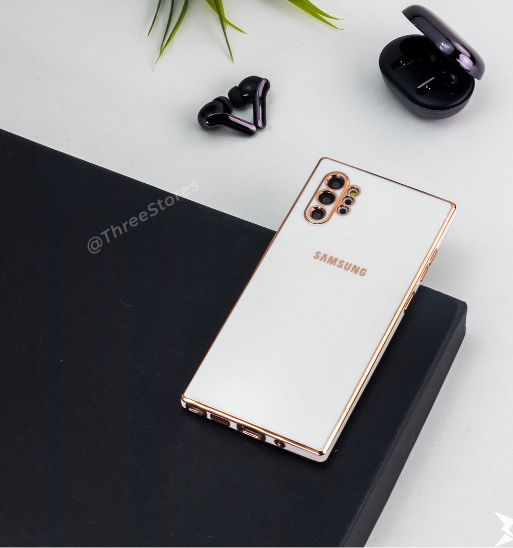 Plating Gold Lens Protection Case Samsung Note 10 Plus