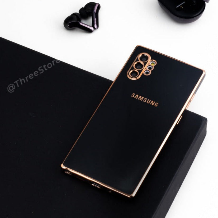 Plating Gold Lens Protection Case Samsung Note 10 Plus