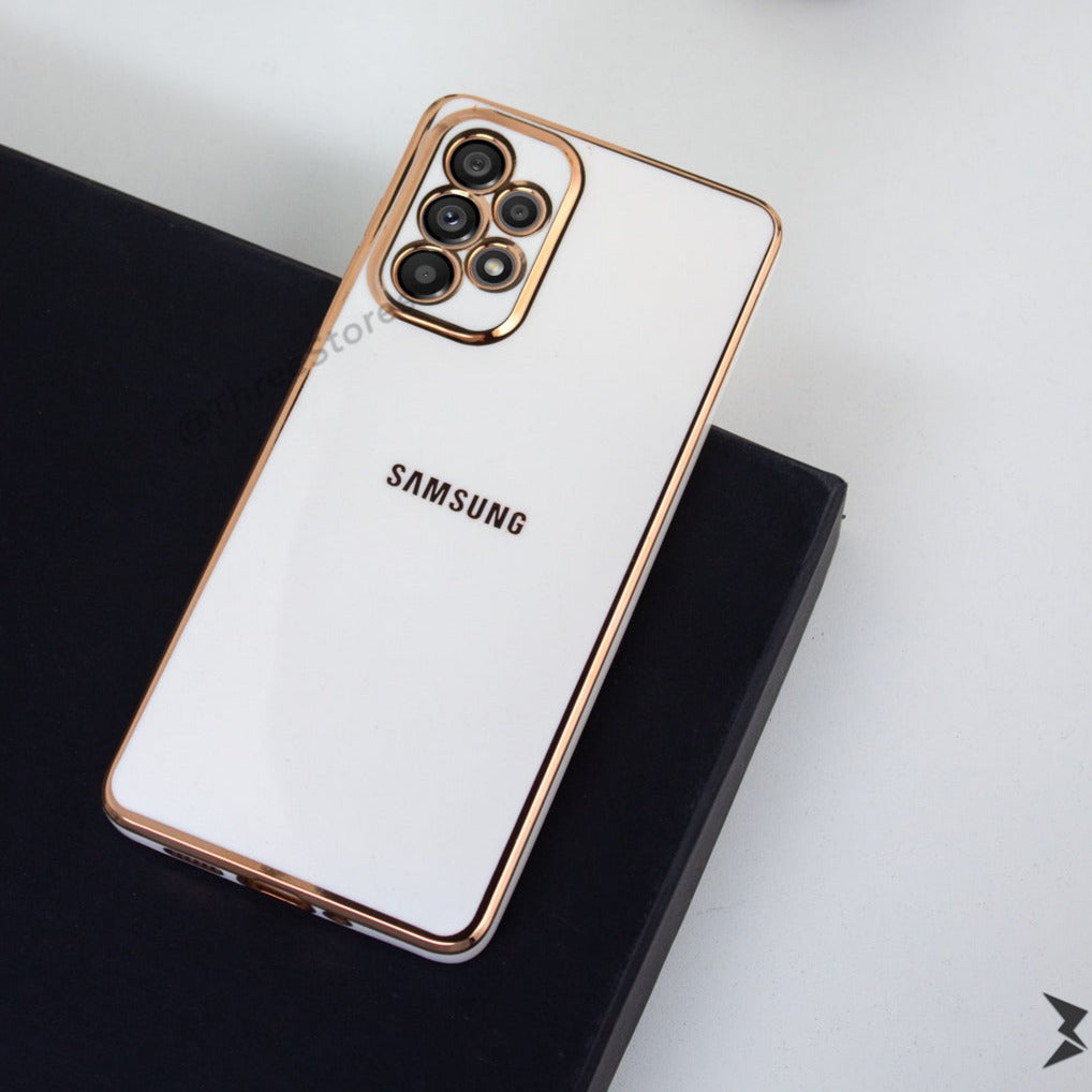 Plating Gold Lens Protection Case Samsung A52
