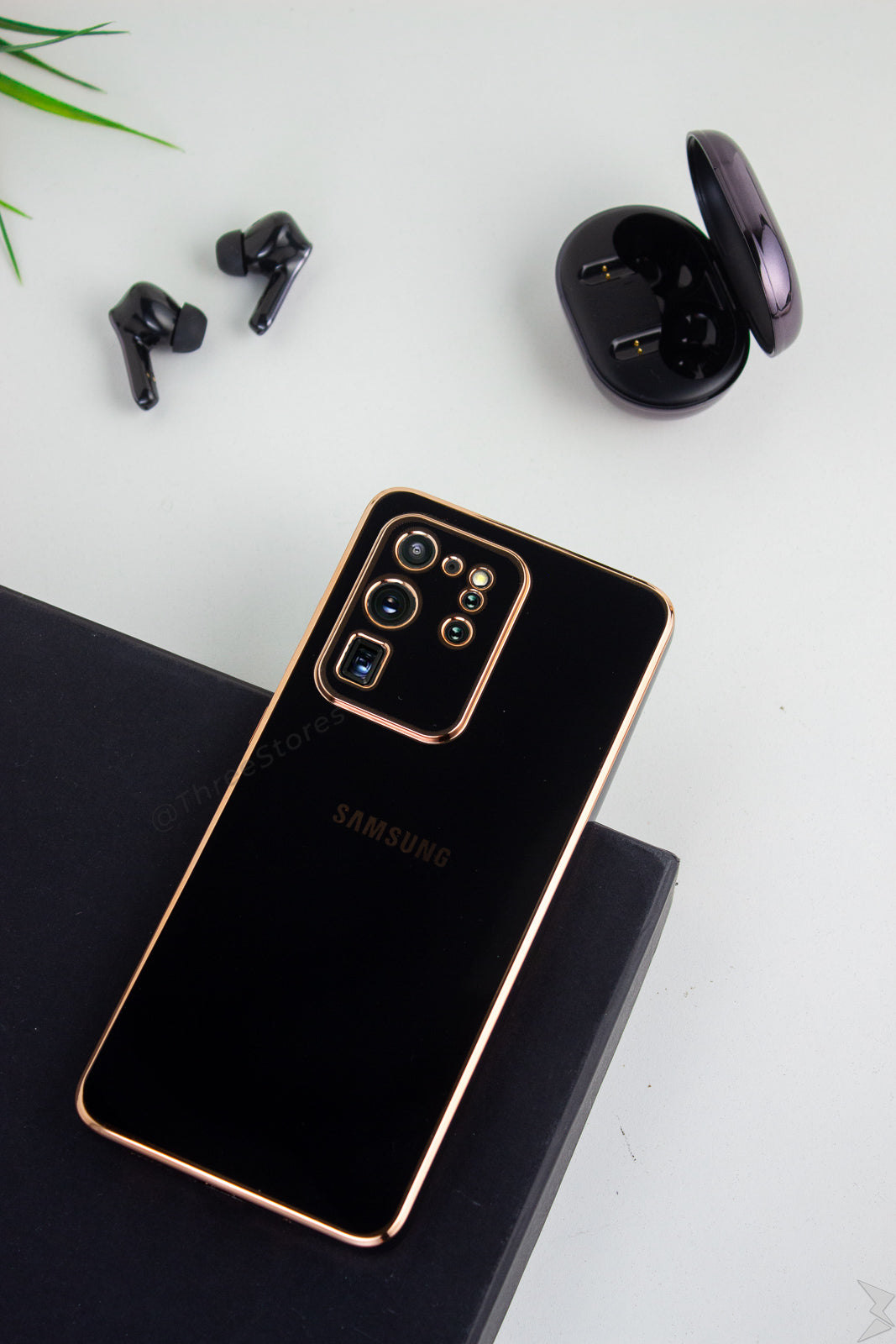 Plating Gold Lens Protection Case Samsung S20 Ultra