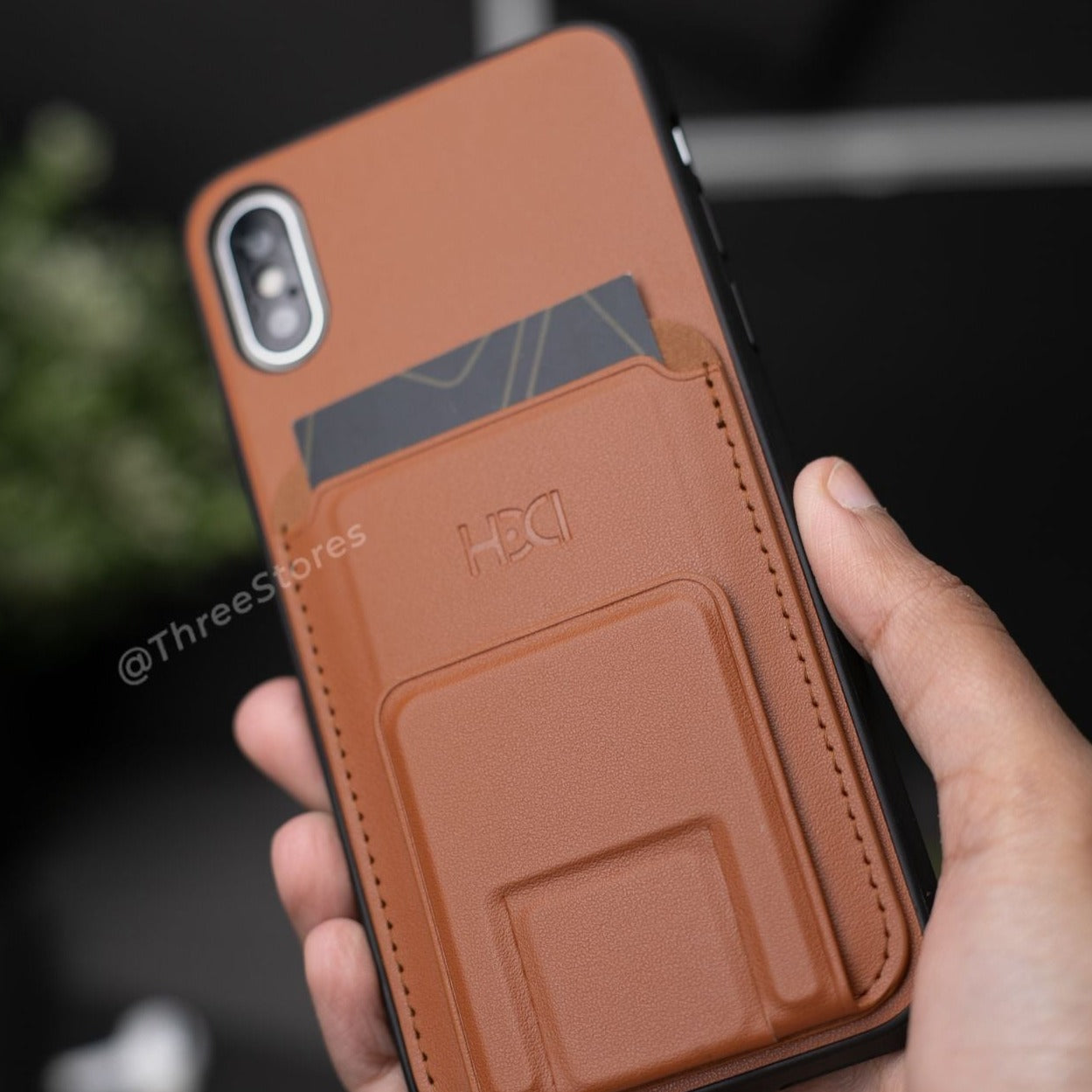HDD Magnetic Stand Card Leather Case iPhone X