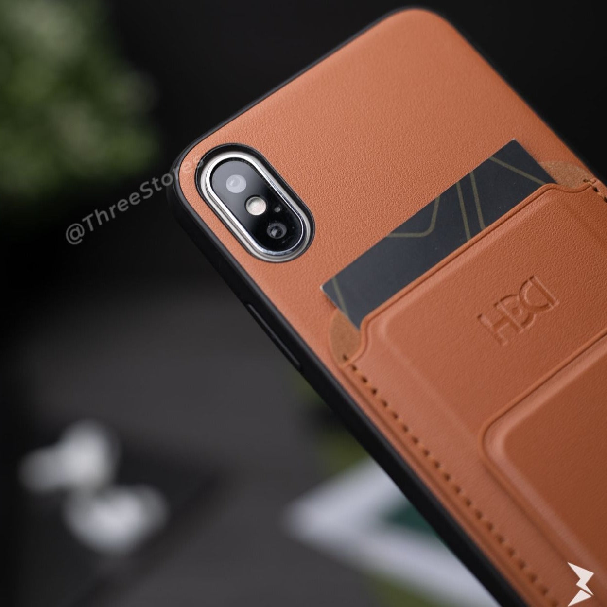 HDD Magnetic Stand Card Leather Case iPhone X