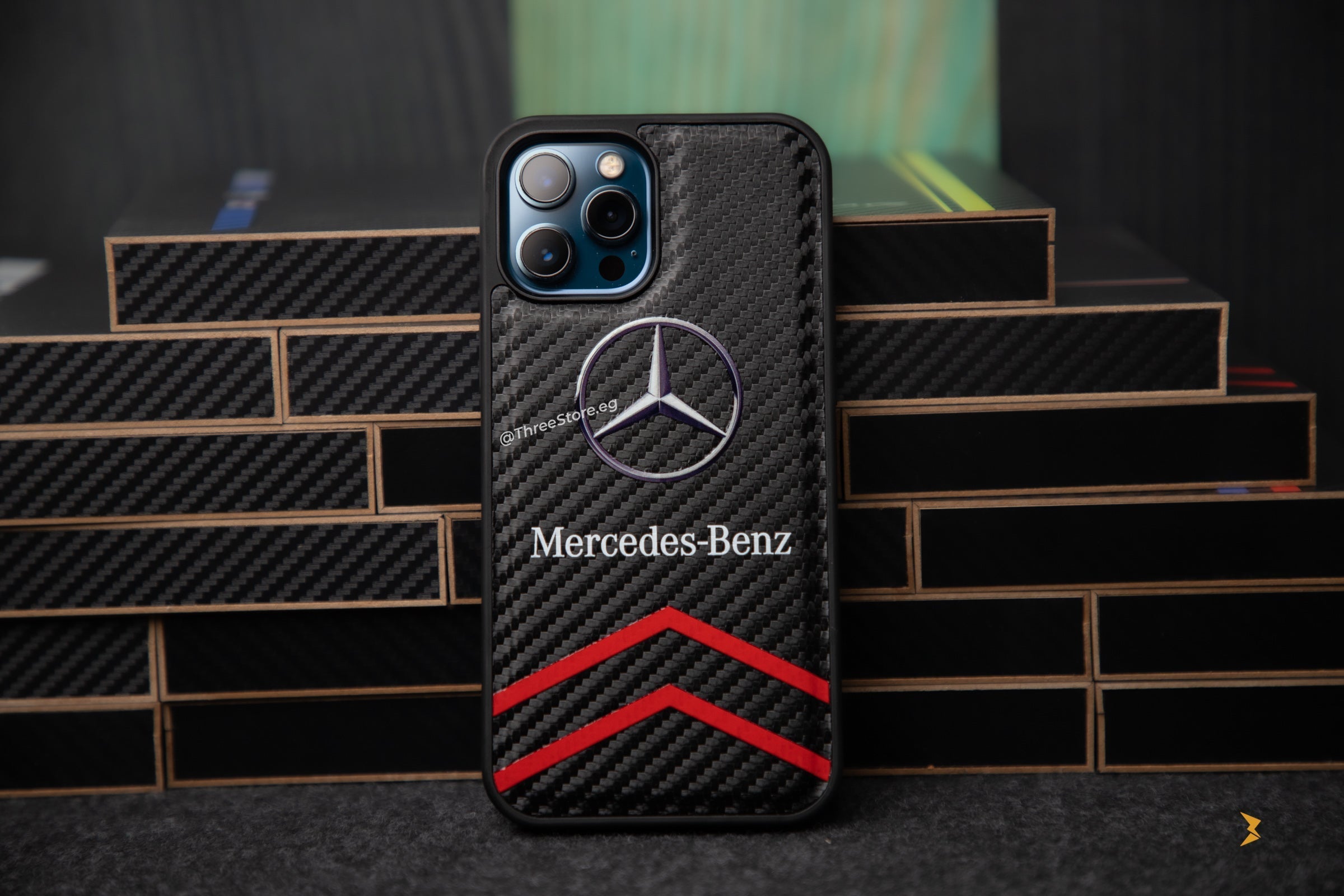 Fiber Carbon Car Brands Case iPhone 12 Pro Max