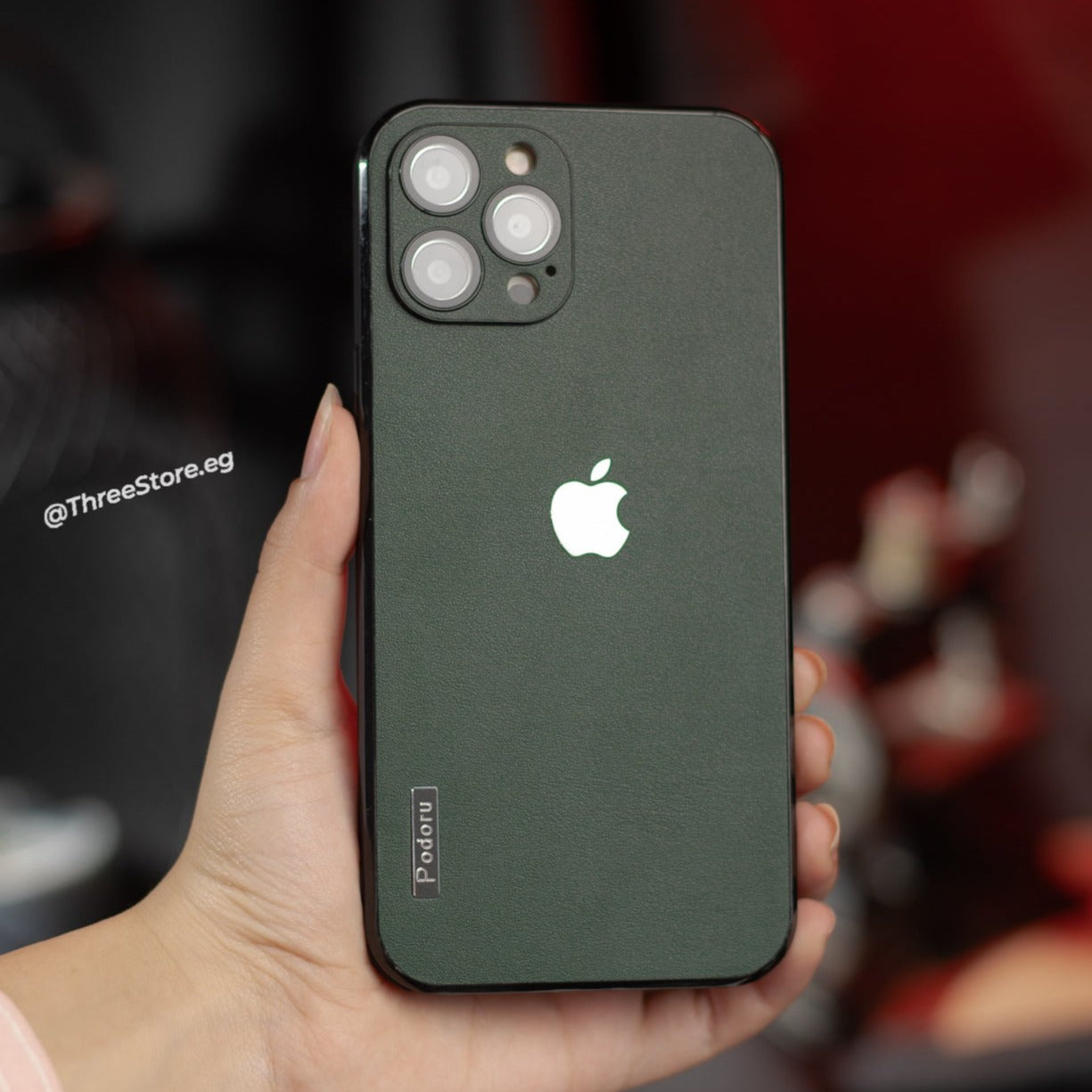 Podoru ShockProof Leather Case iPhone 12 Pro Max
