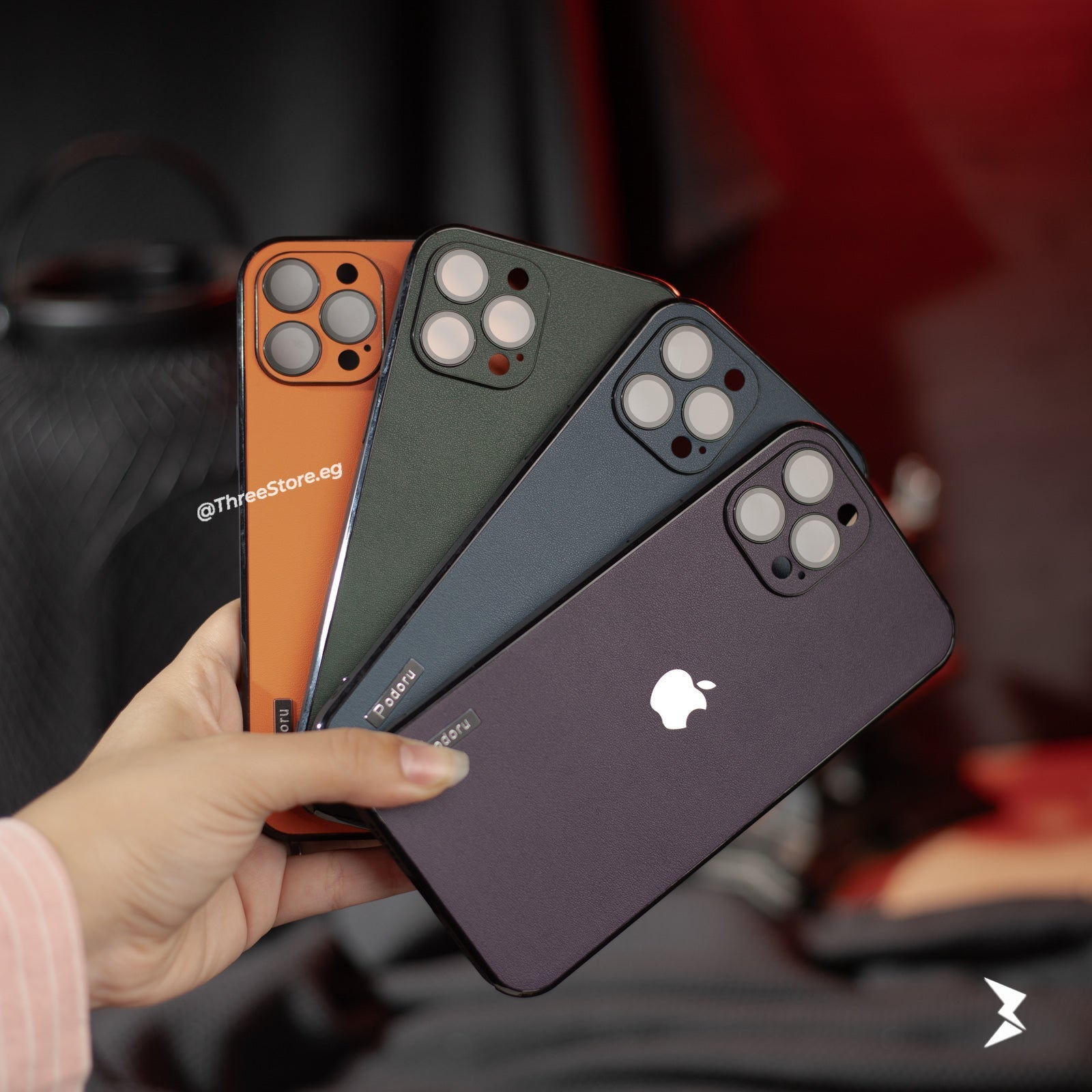 Podoru ShockProof Leather Case iPhone 12 Pro