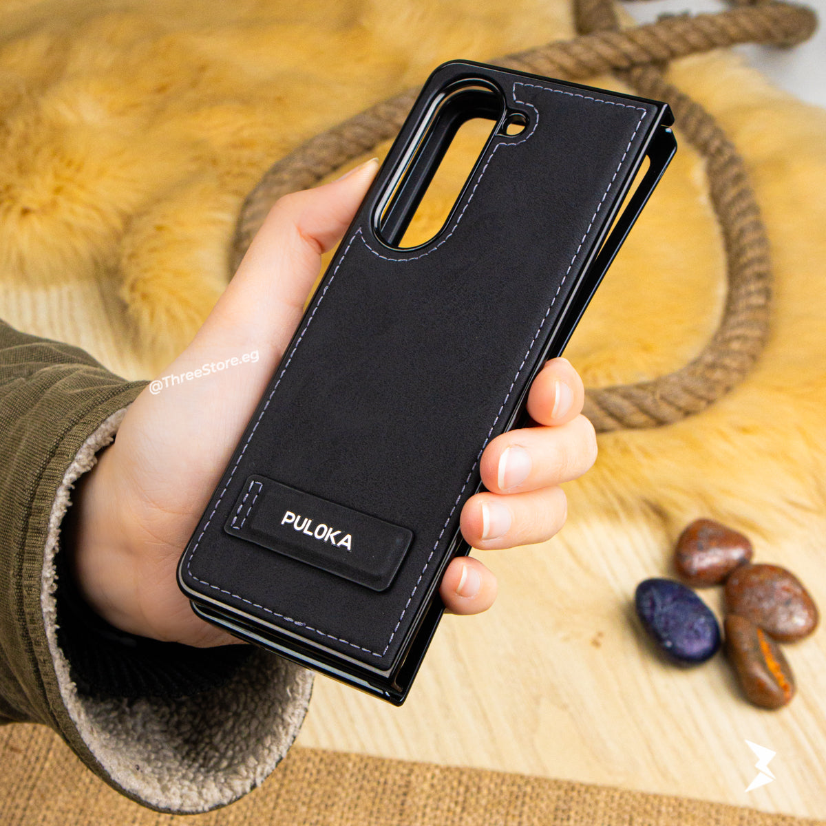 Puloka Handicrafts Leather Case Samsung Z Fold 5