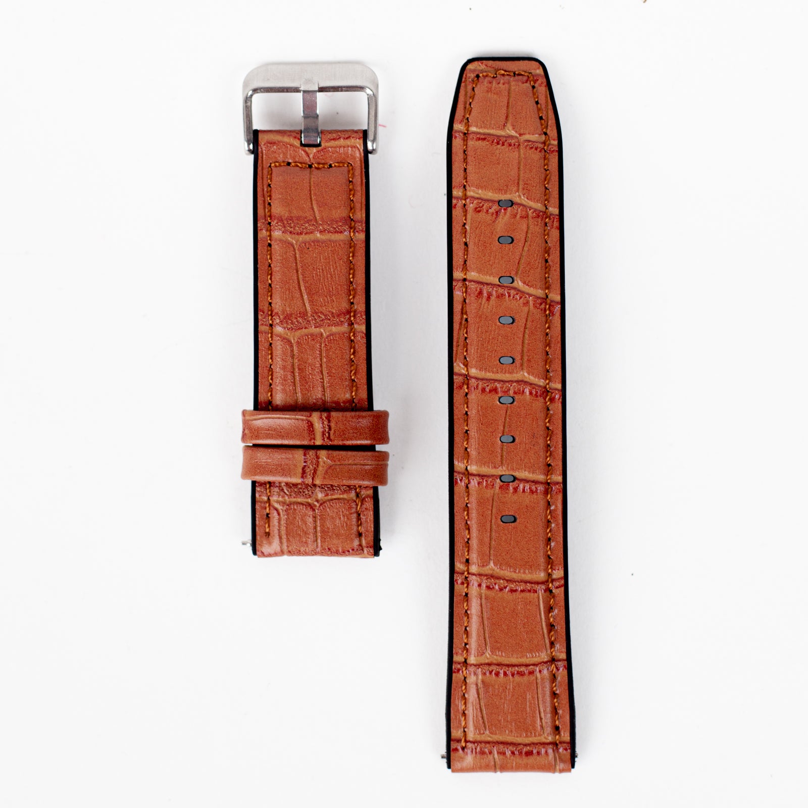 حزام Alligator Leather Watch Band بعرض 22mm لإضافة لمسة من الأناقة