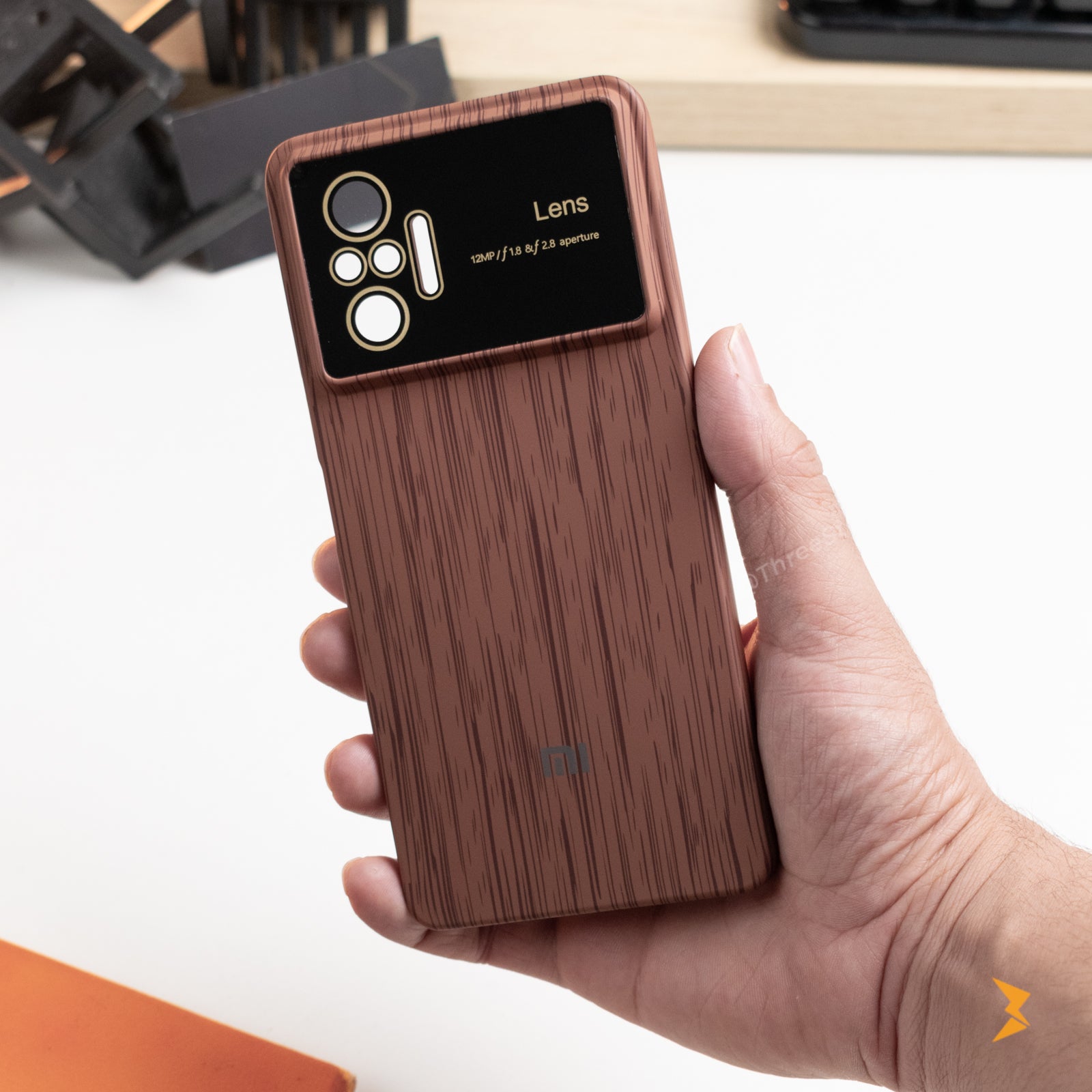 Wooden Silicone Case Redmi Note 10 Pro
