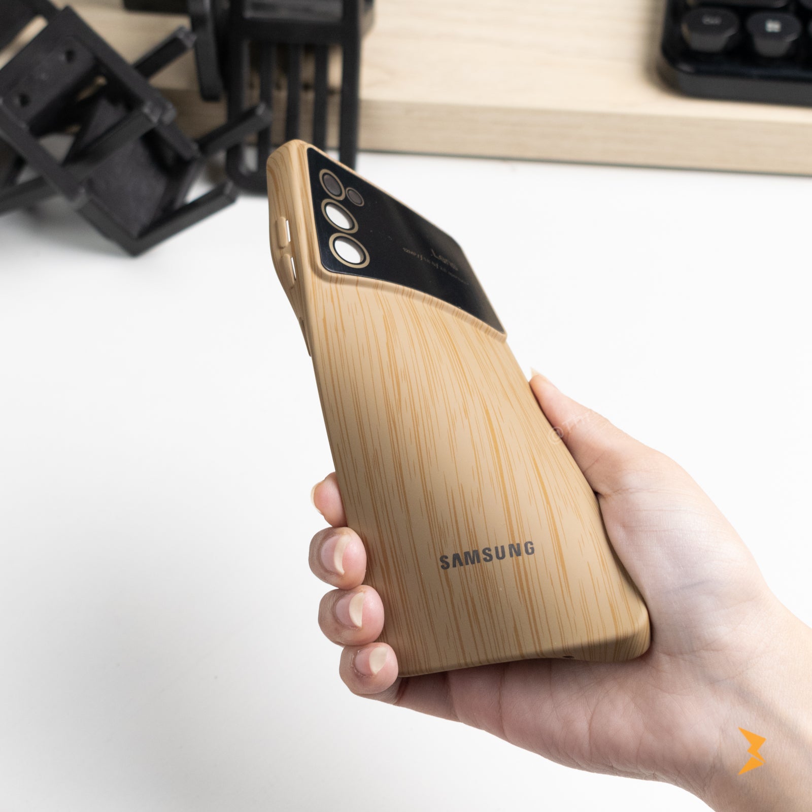 Wooden Silicone Case Samsung S20 Fe