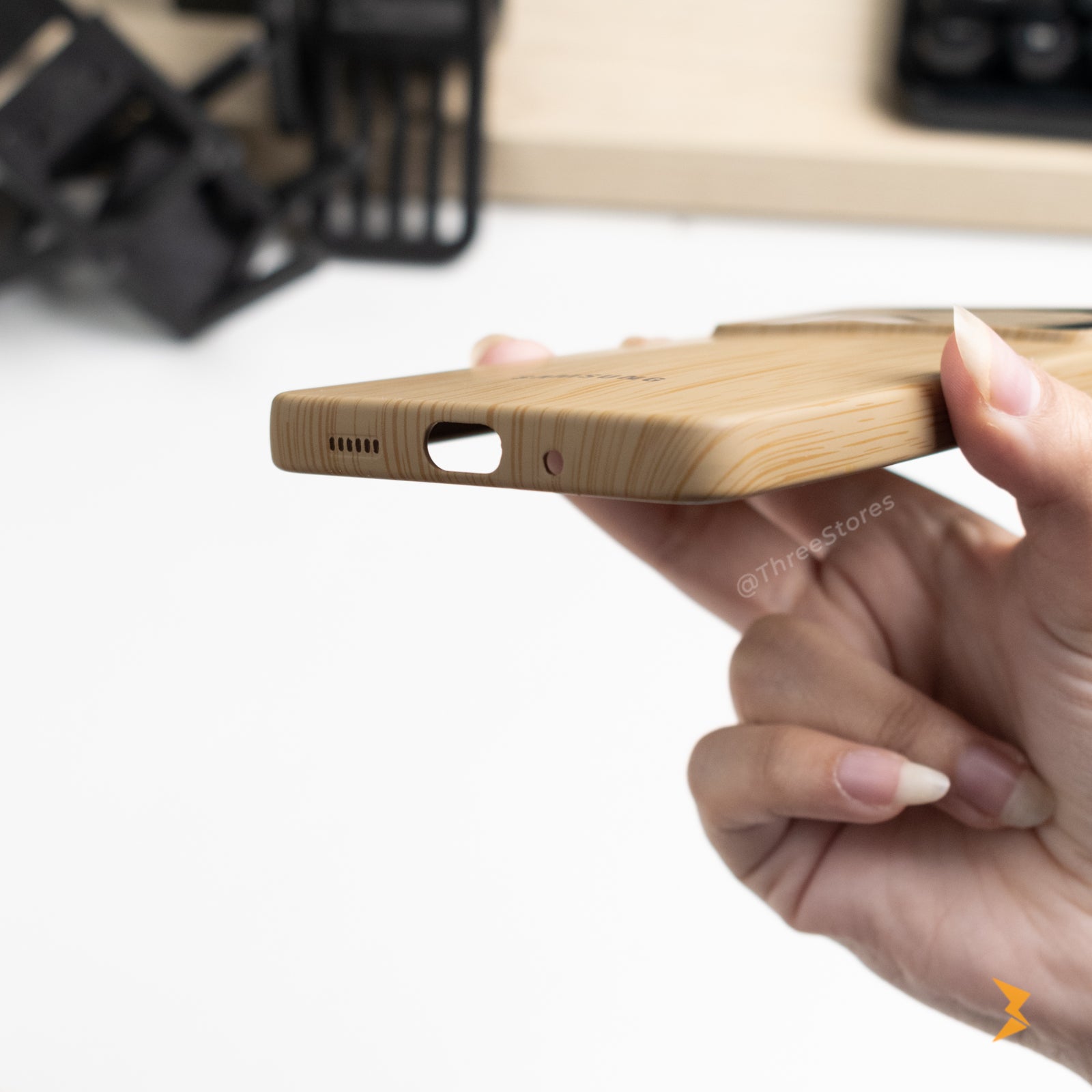 Wooden Silicone Case Samsung A54