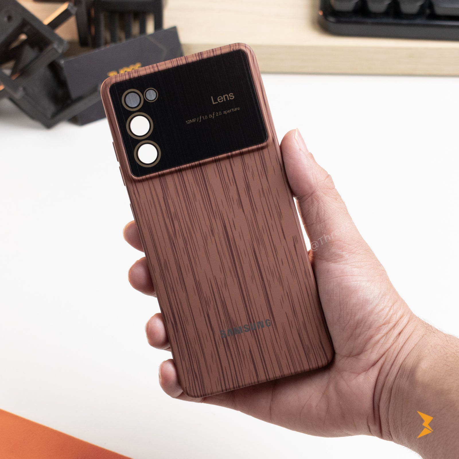 Wooden Silicone Case Samsung A54