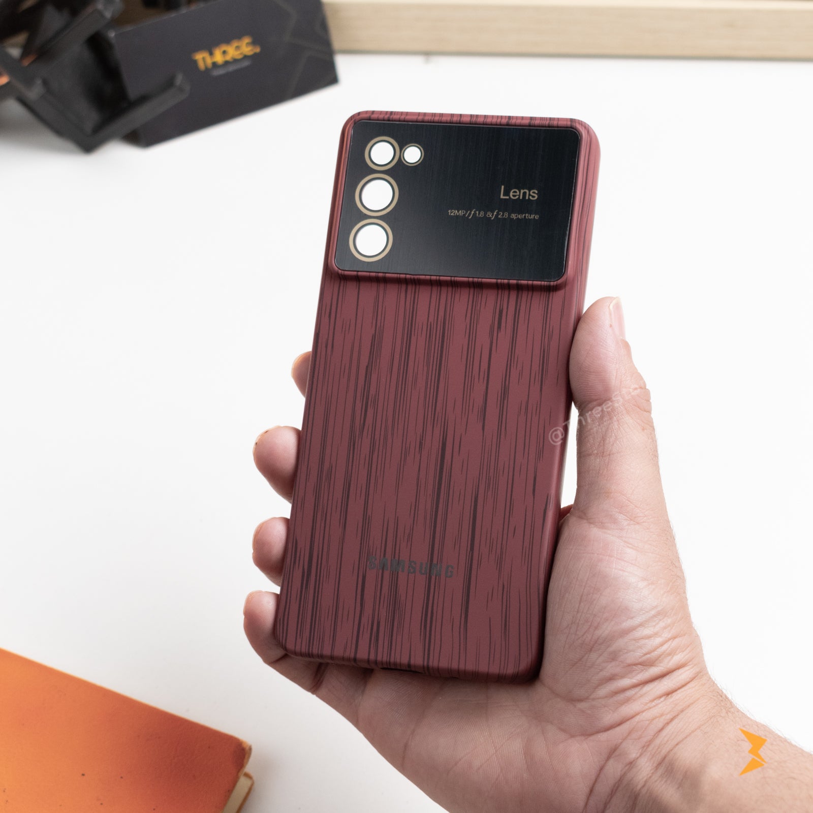 Wooden Silicone Case Samsung A54