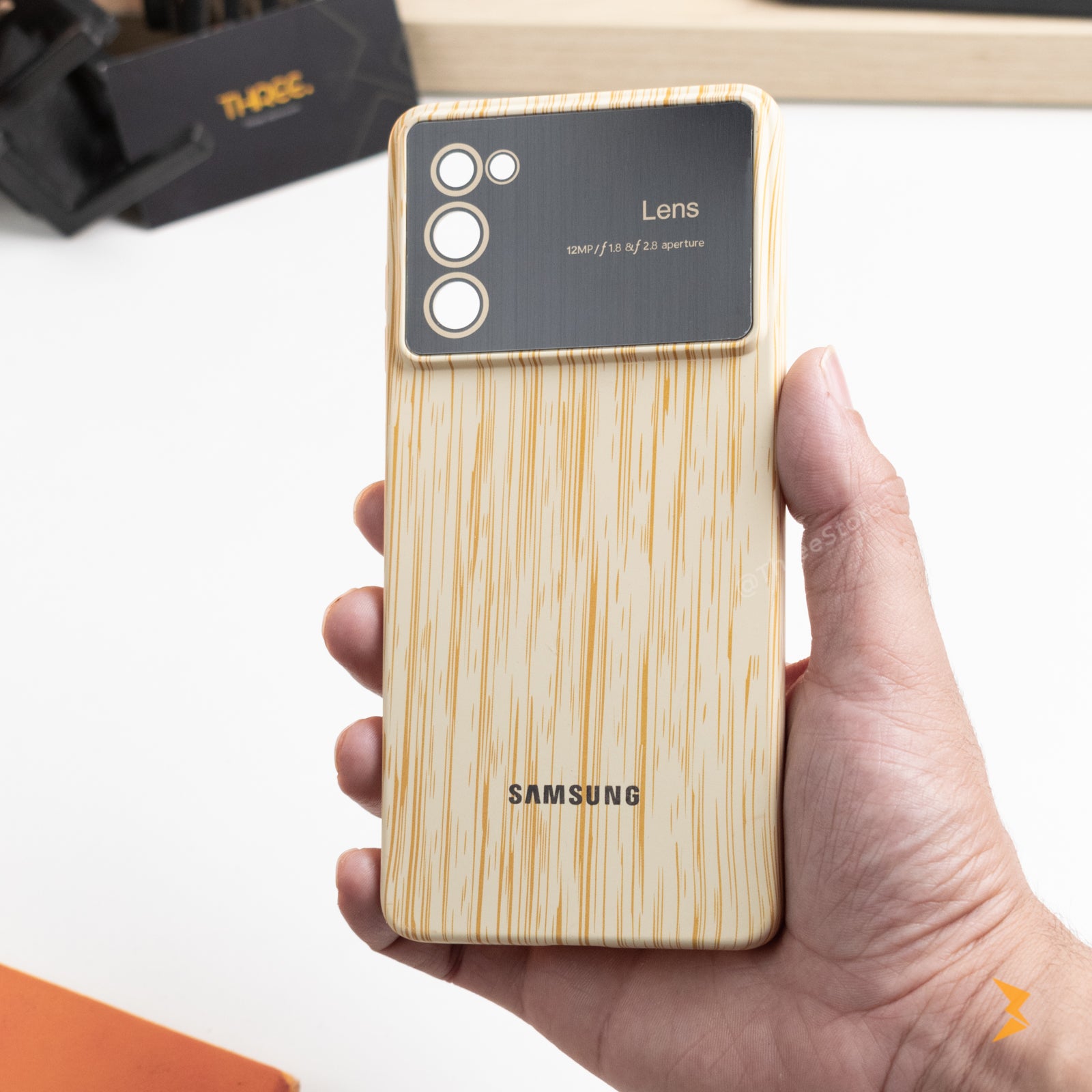 Wooden Silicone Case Samsung A54