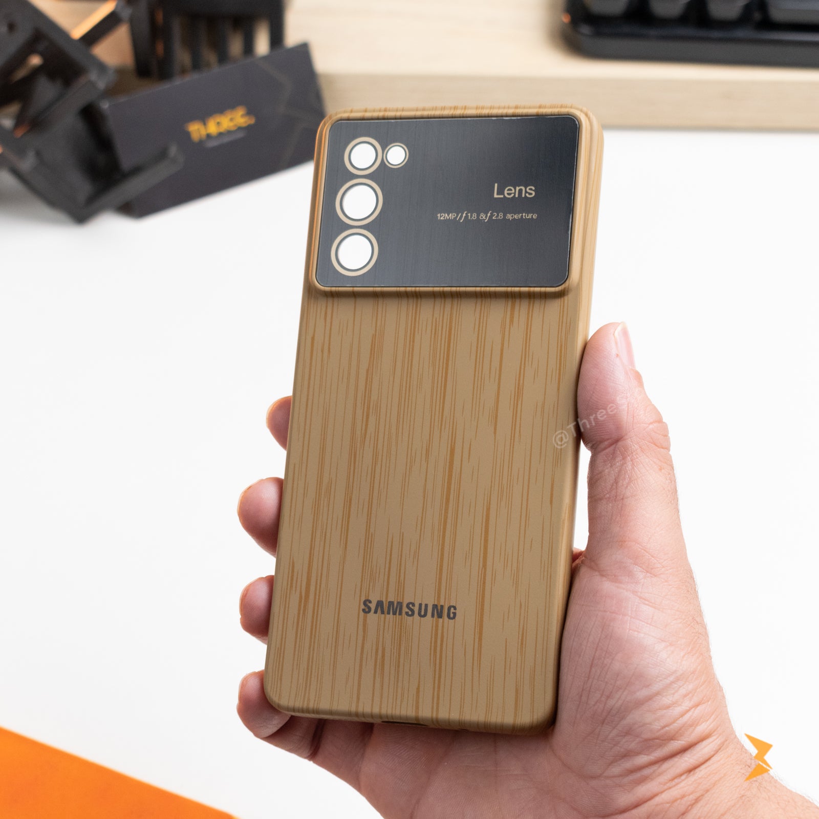 Wooden Silicone Case Samsung A54