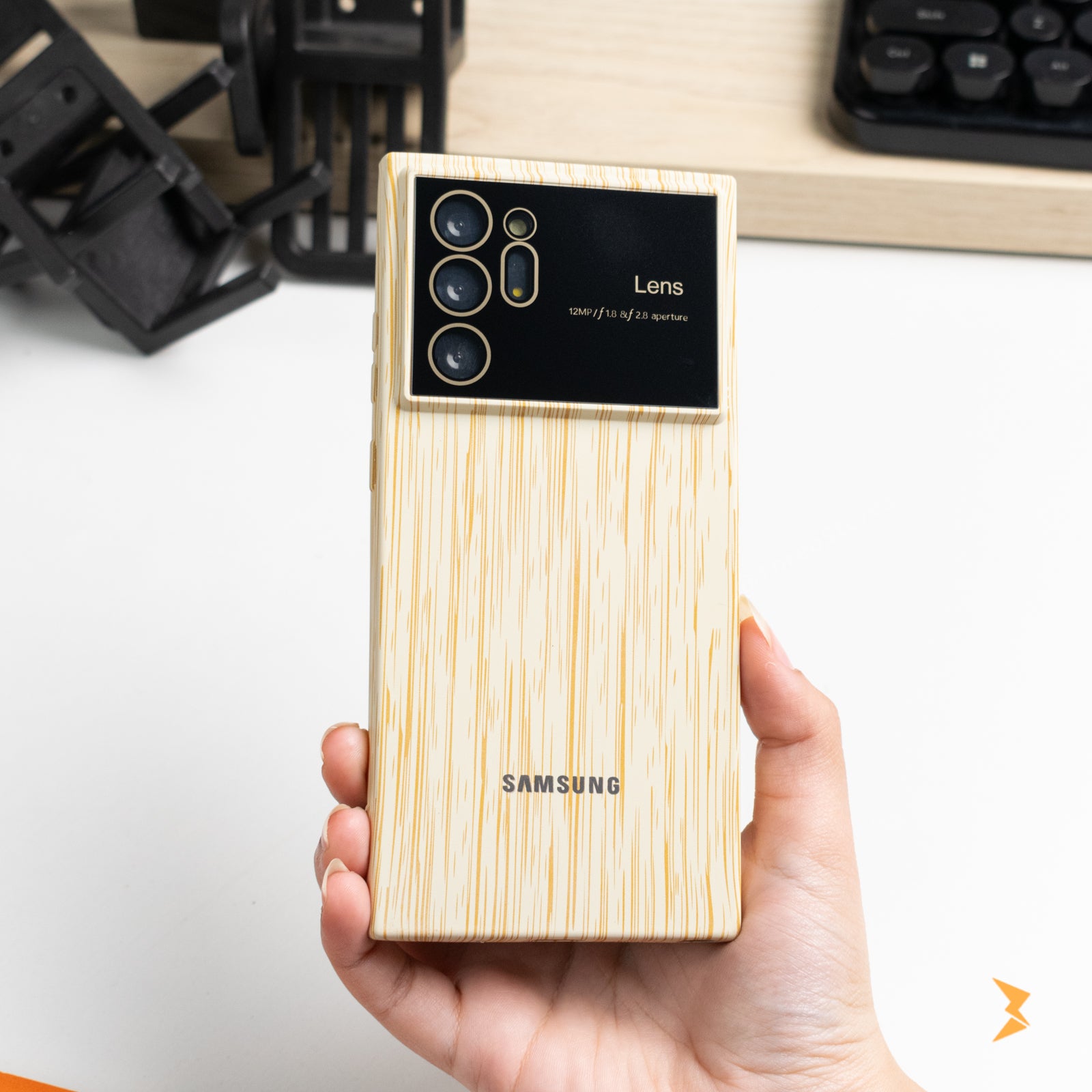 Wooden Silicone Case Oppo Reno 6 5G
