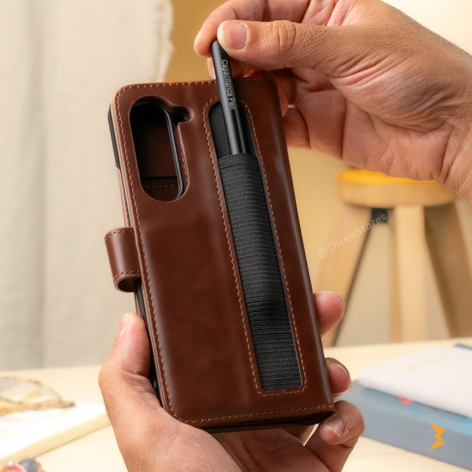 New Puloka Leather Wallet Case Samsung Z Fold 5