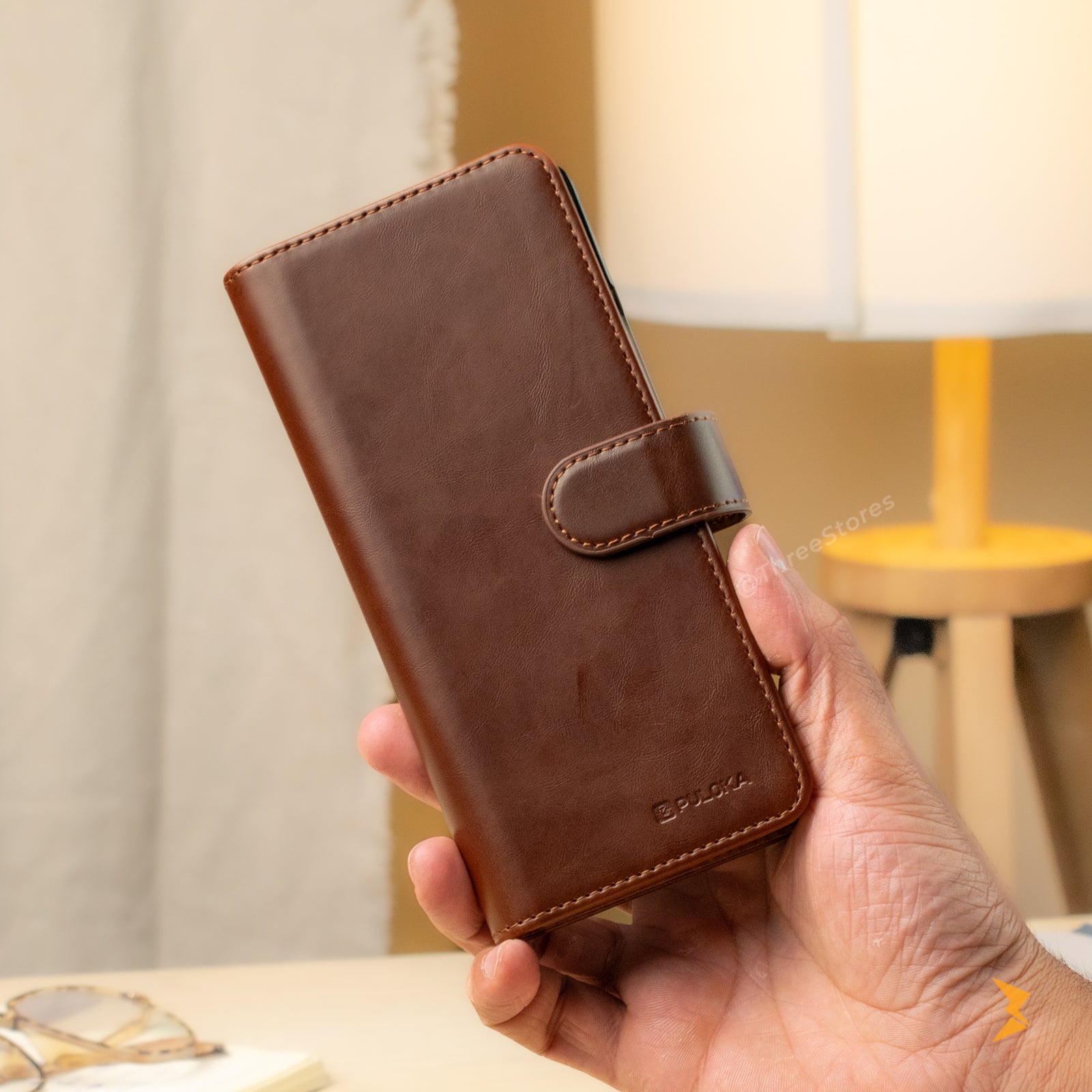 New Puloka Leather Wallet Case Samsung Z Fold 3