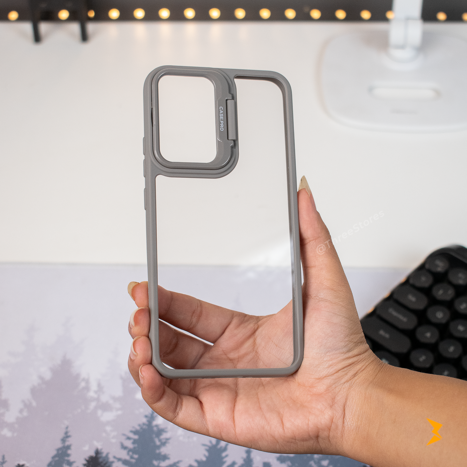 Clear Camera Stand Case Samsung A55