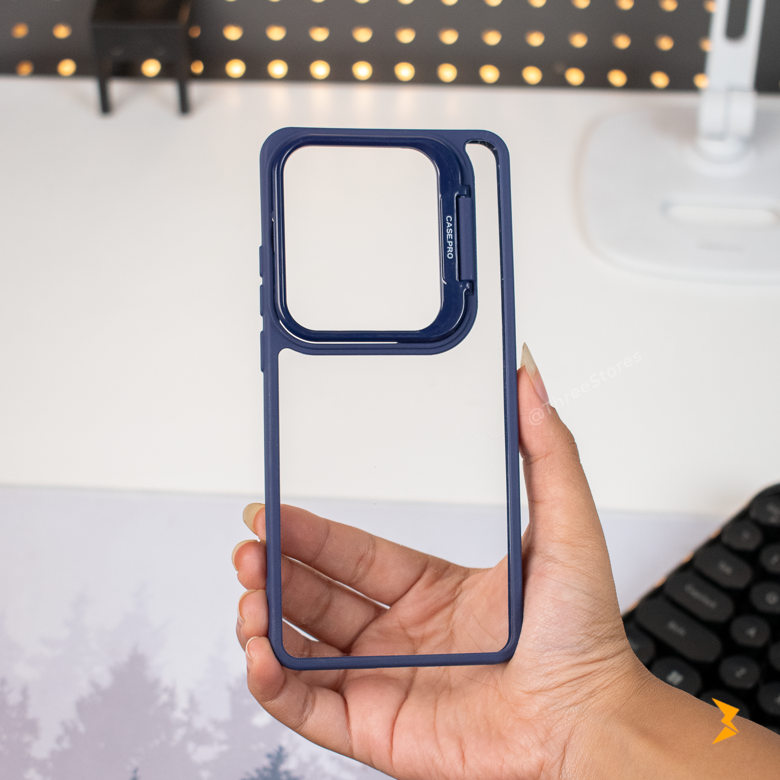 Clear Camera Stand Case Oppo Reno 11F