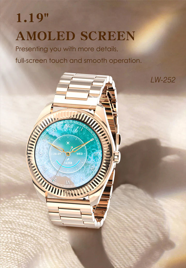 Lenyes 1.19-Inch AMOLED Women Health IP68 Smart Watch LW-252