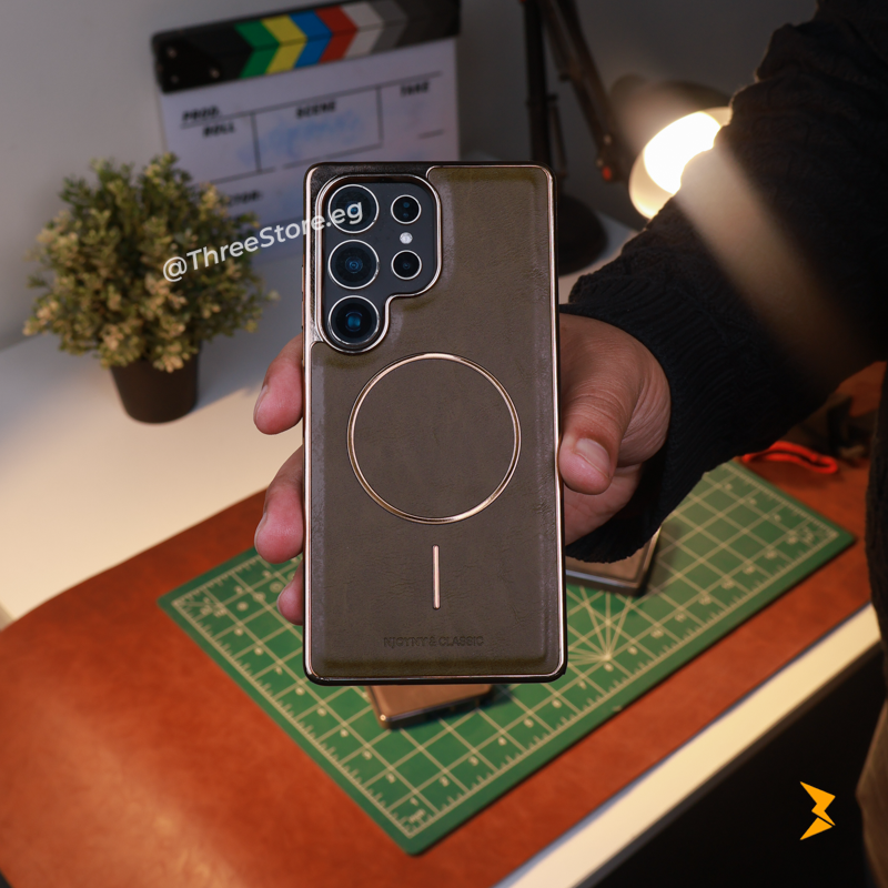 NJOYNY All-Round Leather Magsafe Case Samsung S25 Ultra