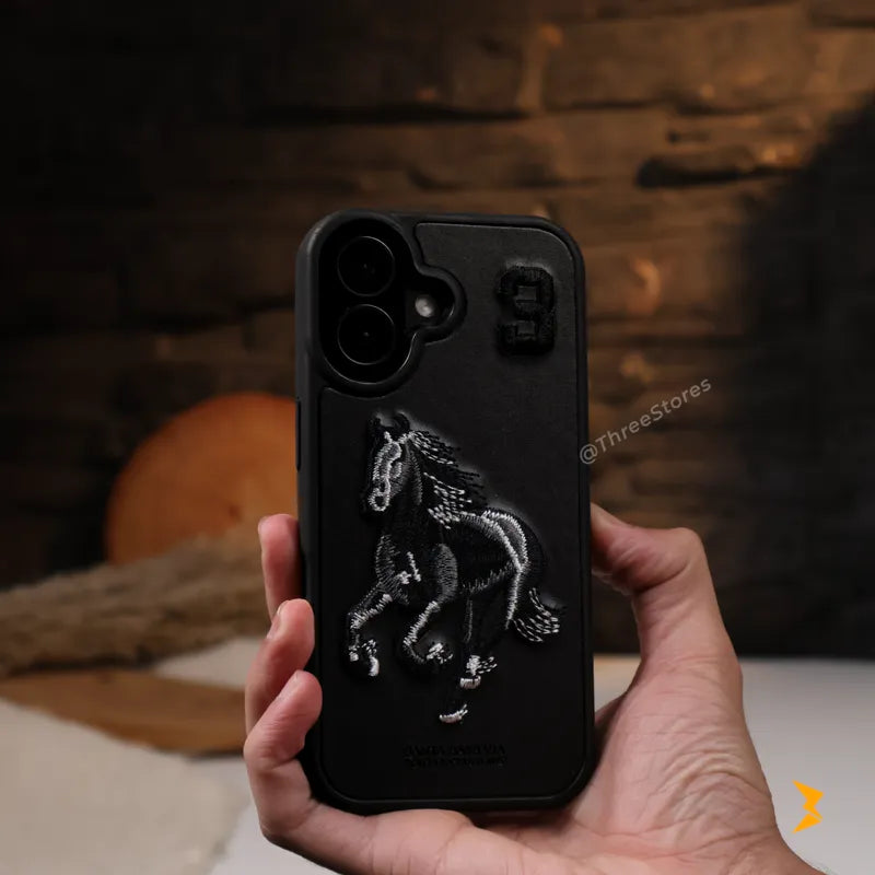 Santa Rawhide Leather Case iPhone 17