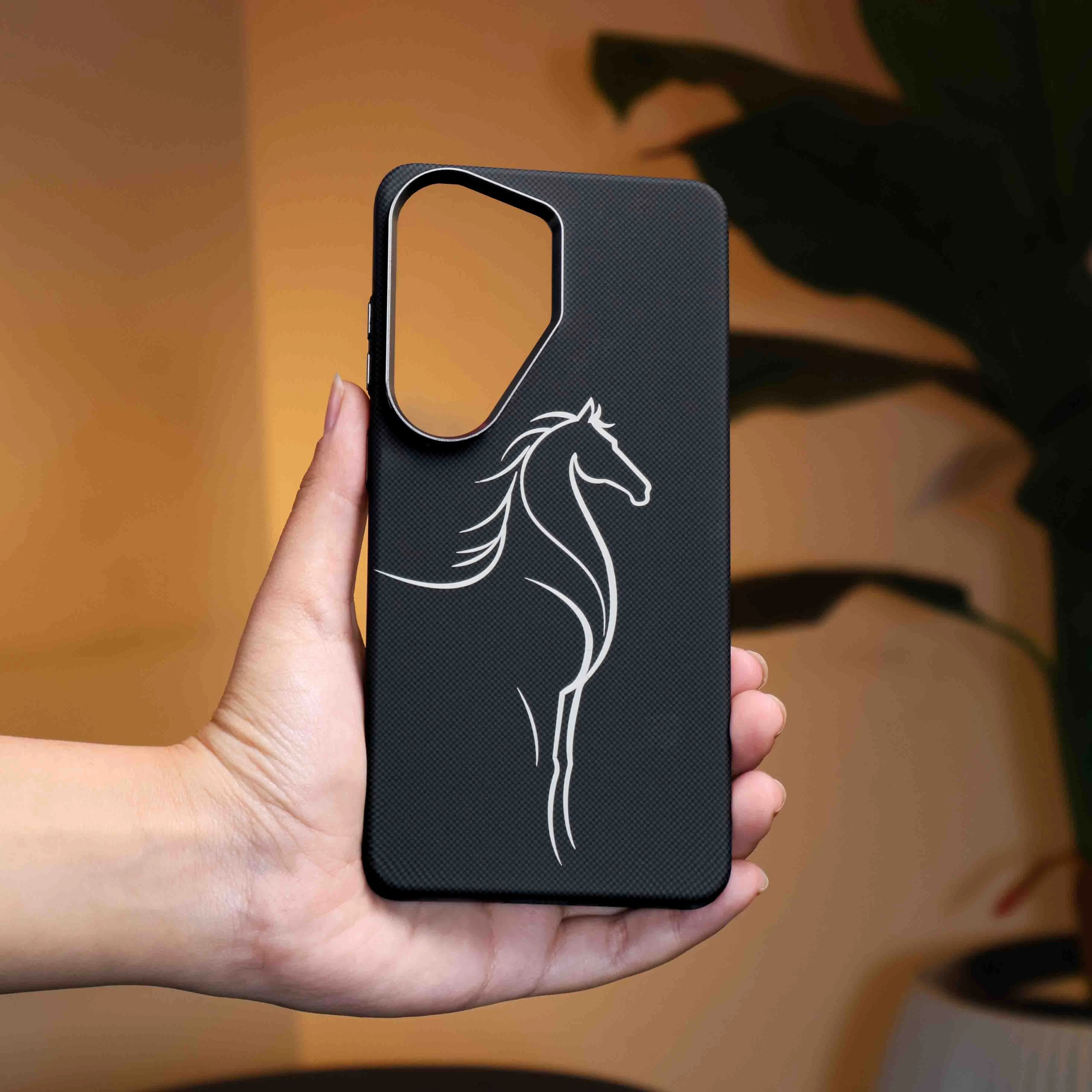 Horse Line Carbon Magsafe Case Samsung S26 Ultra
