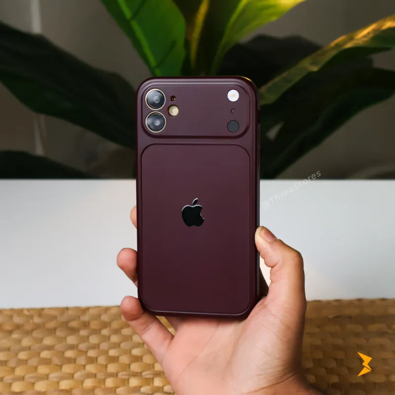 Copper Silicone Camera Protection Case iPhone 11