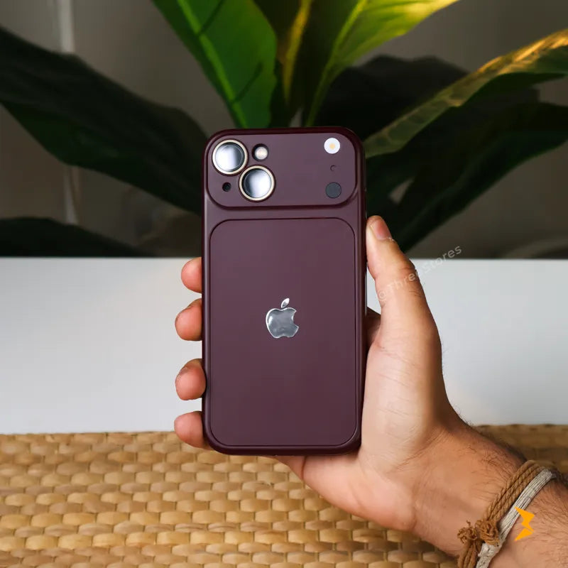 Copper Silicone Camera Protection Case iPhone 13/14