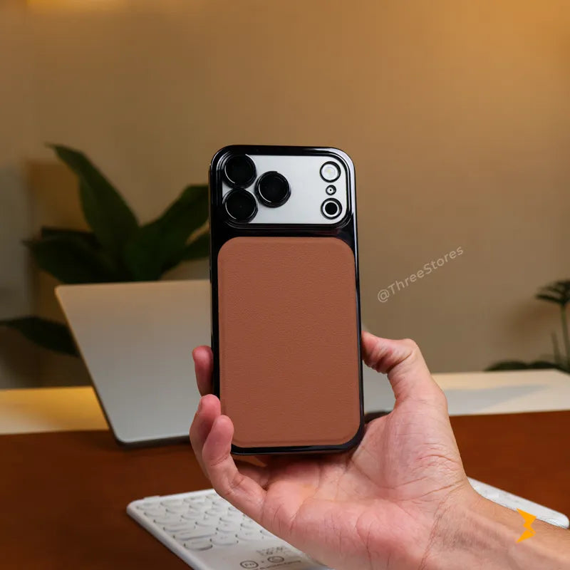 Executive Leather Camera Protection Case iPhone 17 Pro Max