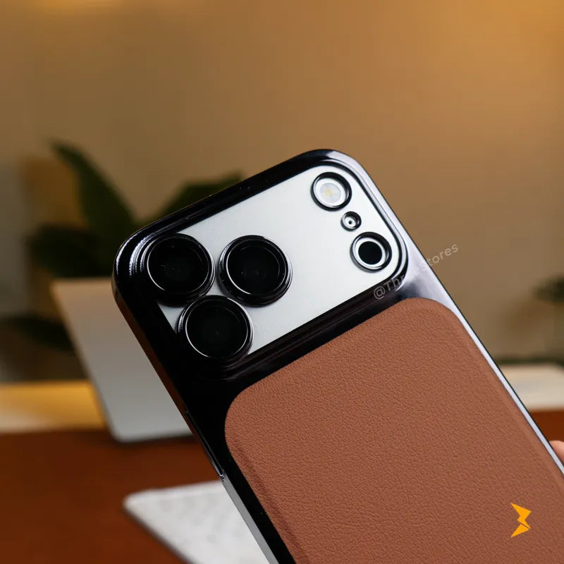 Executive Leather Camera Protection Case iPhone 17 Pro Max