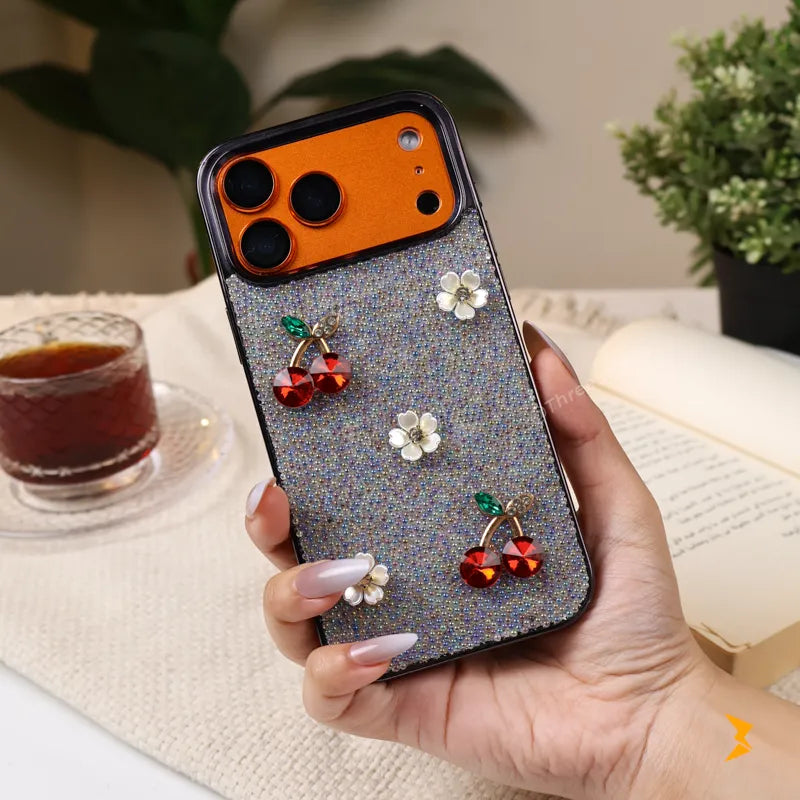 Crystal Cherry TPU Case iPhone 17 Pro Max