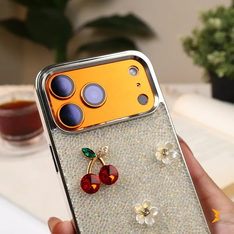 Crystal Cherry TPU Case iPhone 17 Pro Max
