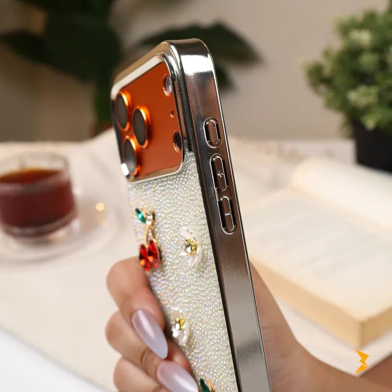 Crystal Cherry TPU Case iPhone 17 Pro Max