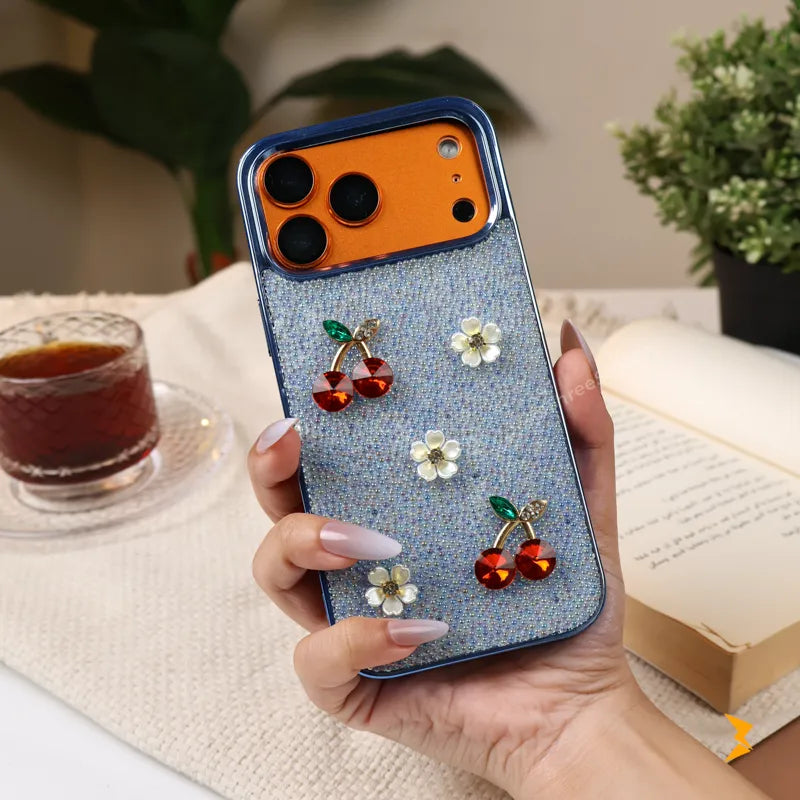 Crystal Cherry TPU Case iPhone 17 Pro Max