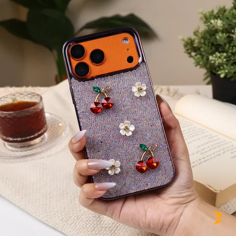 Crystal Cherry TPU Case iPhone 17 Pro Max