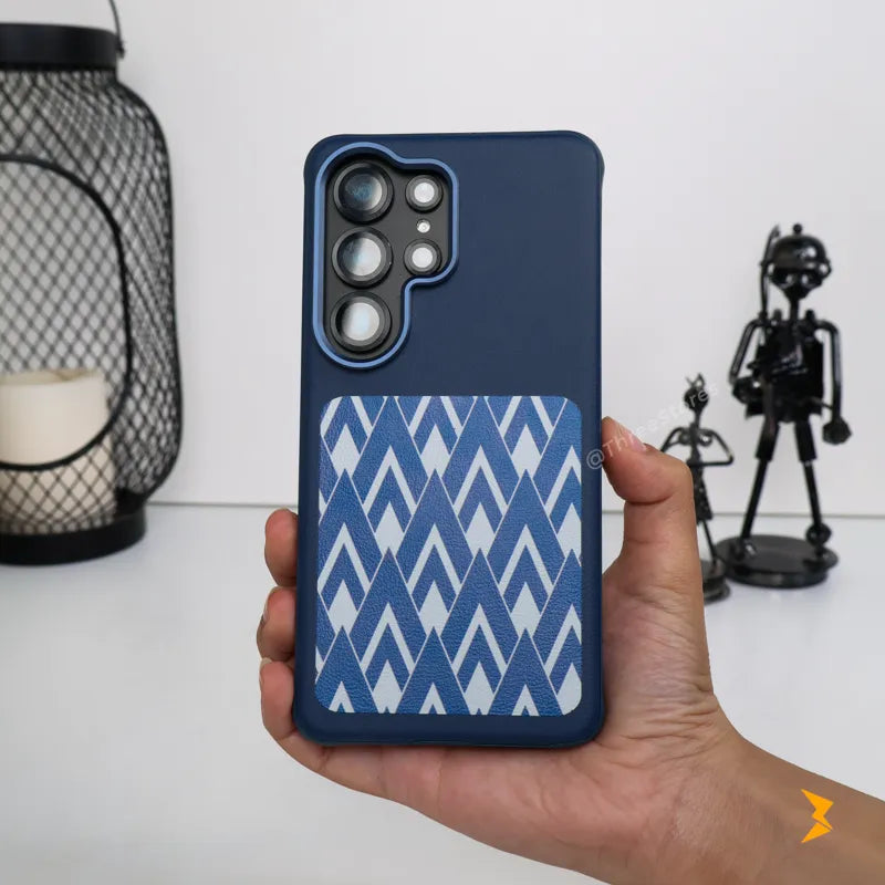 Chevron Leather Magsafe Case Samsung S25 Ultra