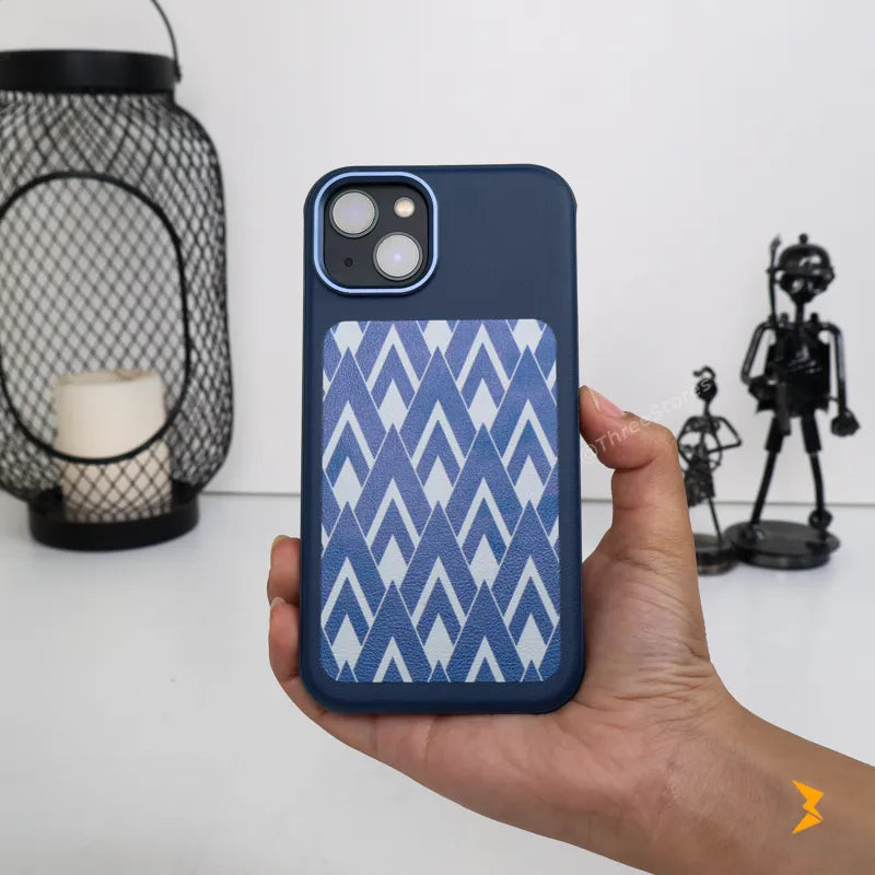 Chevron Leather Magsafe Case iPhone 13/14