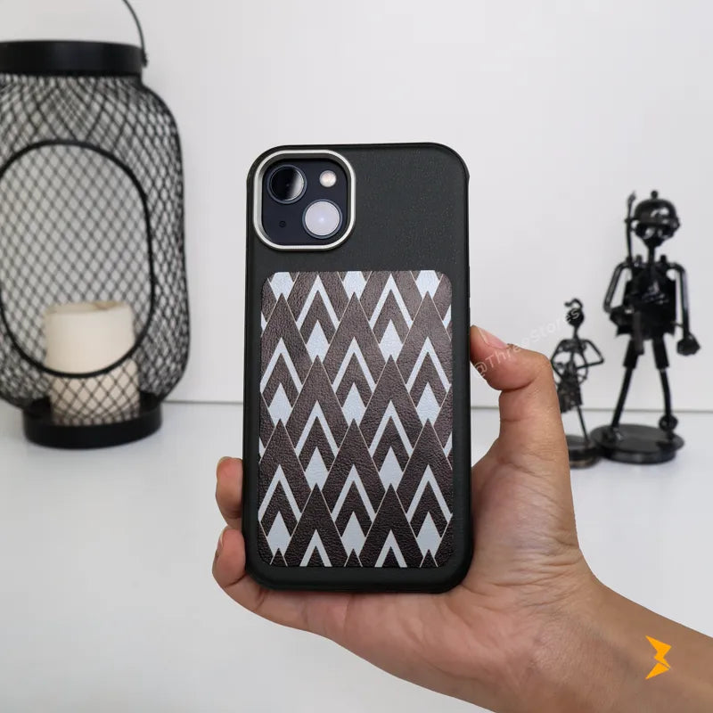 Chevron Leather Magsafe Case iPhone 13/14