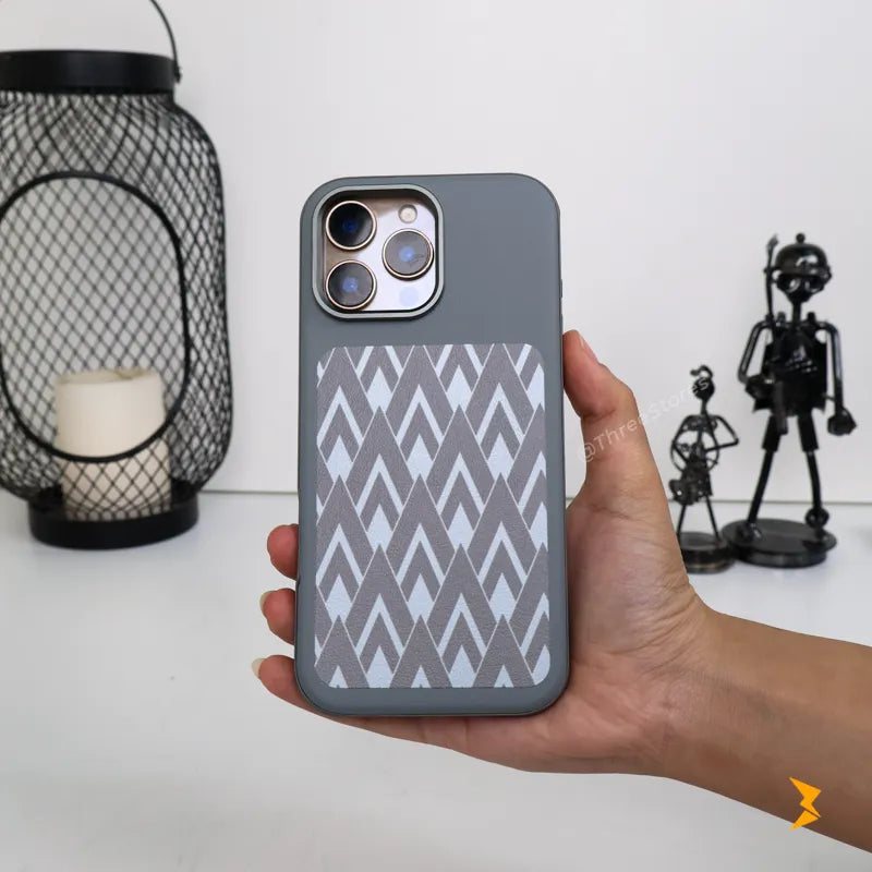 Chevron Leather Magsafe Case iPhone 14 Pro Max