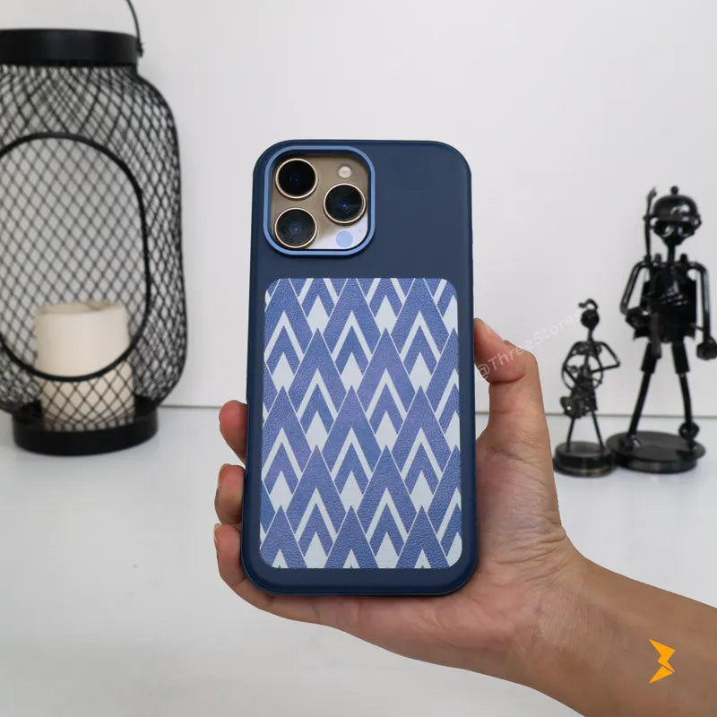 Chevron Leather Magsafe Case iPhone 14 Pro Max