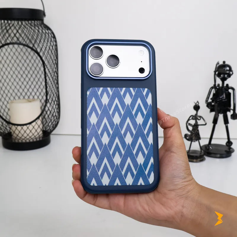 Chevron Leather Magsafe Case iPhone 17 Pro Max