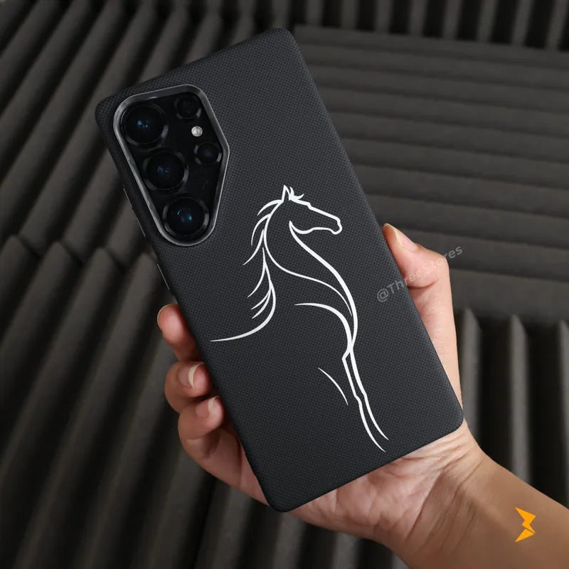 Horse Line Carbon Magsafe Case Samsung S24 Ultra