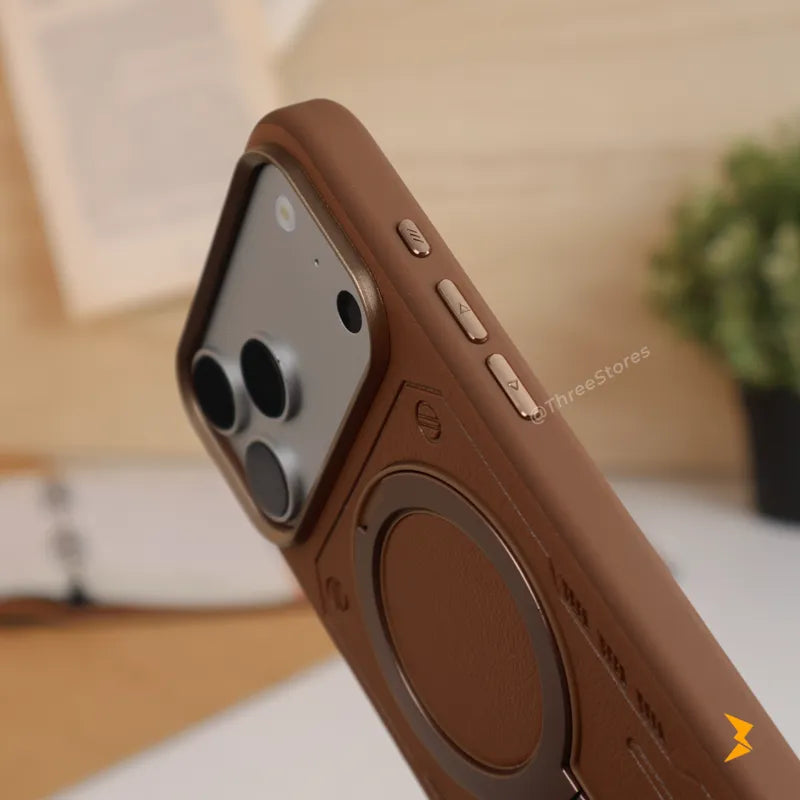 LeatherX Stand Magsafe Case iPhone 17 Max