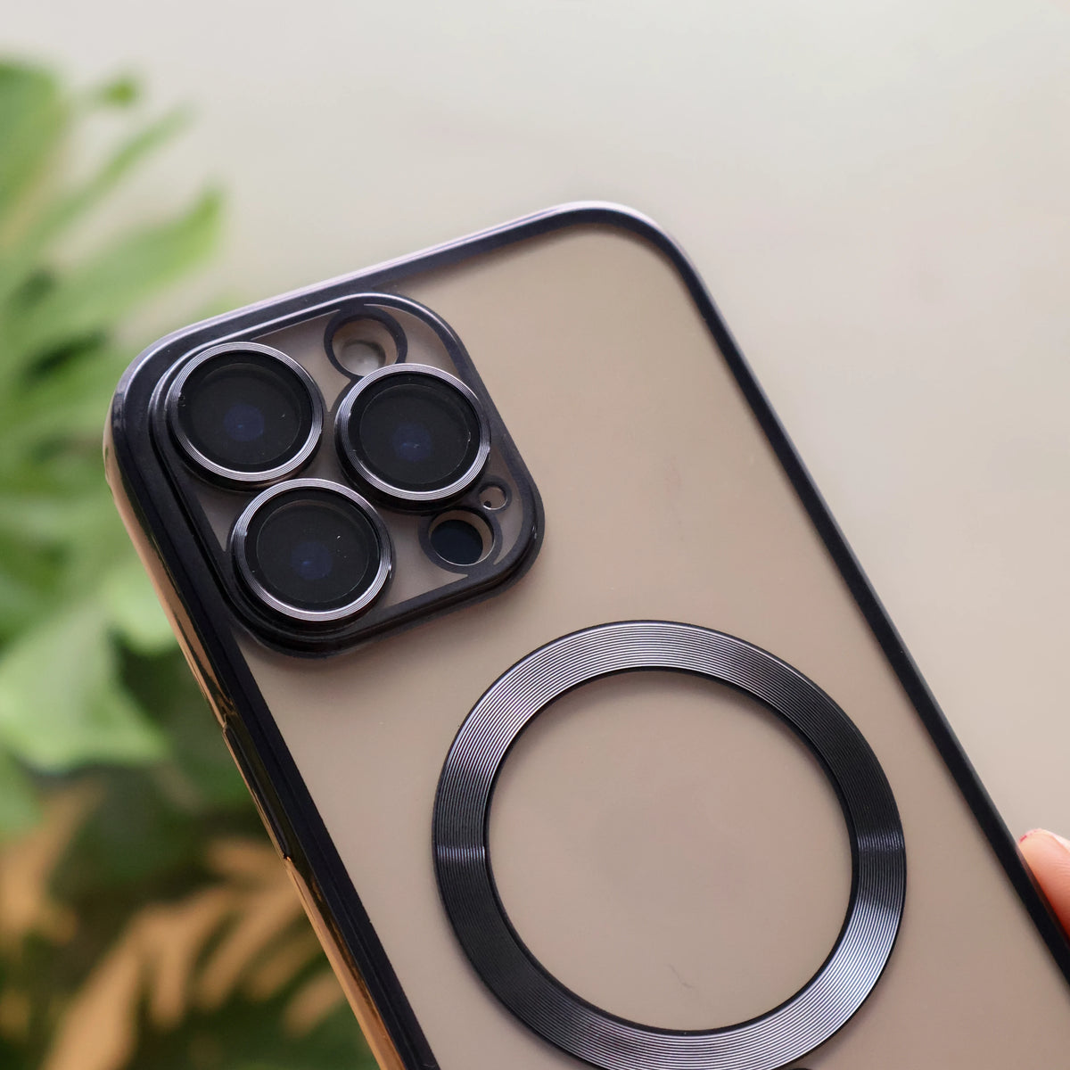 Glossy Magsafe Camera Protectionb Case iPhone 15 Pro Max